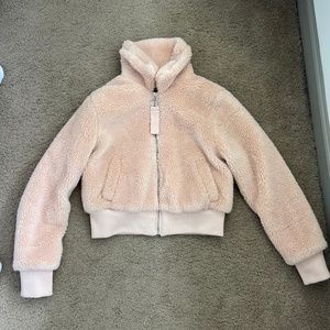 Forever 21 Cropped Faux Fur Jacket - M